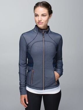 Lululemon Forme Jacket ll *Sashimi Size 6 Inkwell Gold - Like New